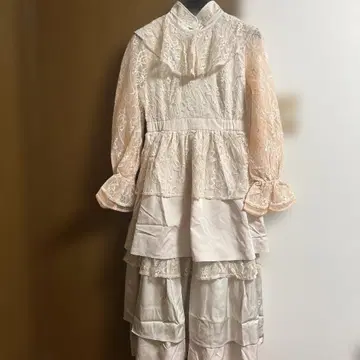 acka 라이트 핑크 레이스 원피스 미사용품