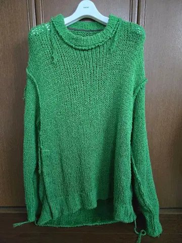 sacai 23ss 니트 풀오버 즉완 그린 23-03015M