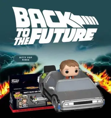 [ 미사용 새상품 ] 백 투 더 퓨처 마티와 드로리안 피규어 세트