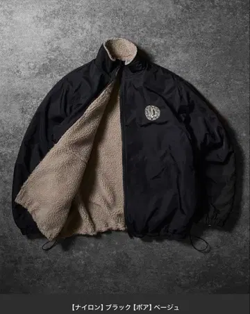 2WAY REVERSIBLE NYLON BOA BLOUSON