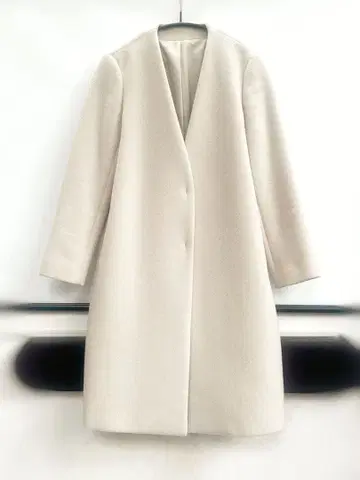 allureville 아이보리 롱 코트