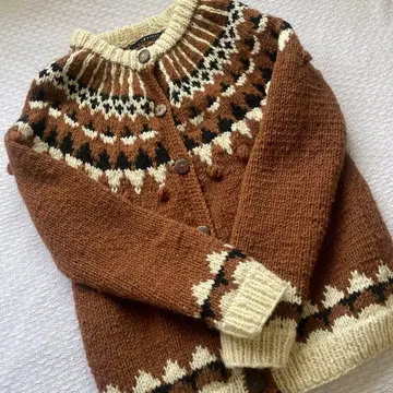 차일드우먼 손뜨개질풍 니트