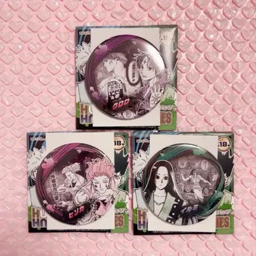 헌터헌터 컬렉션 캔뱃지 3개 세트 클로로 히소카 이르미