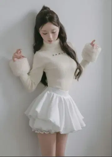 Darich 다리치 볼륨 벌룬 미니 스커트 FREE