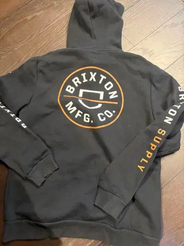 브릭스톤 BRIXTON 블랙 후드 부착 후드티