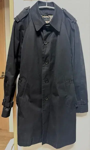 폴스미스 울 블렌드 트렌치코트 블랙 M 사이즈