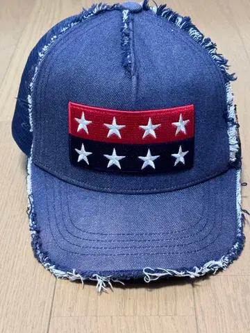 요시노리 코타케 데님 캡 별 자수