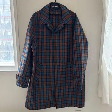 ZARA 체크 무늬 코트