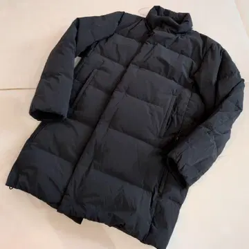 [ 현행 ] Theory 다운 코트 미들 기장 블랙 S 후드 결품