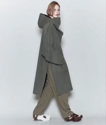 [ ROKU ] REVER HOODED PULLOVER COAT