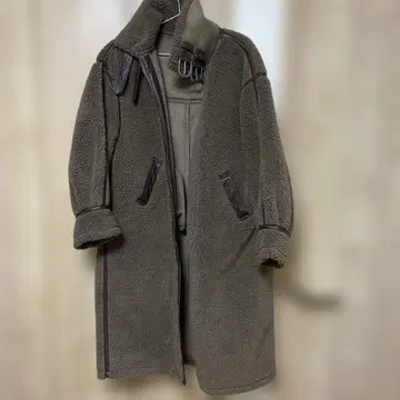 ungrid 양가죽풍 롱 코트 S