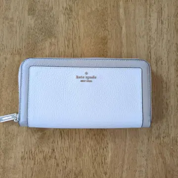 Kate Spade 레나 컬러 블록 장지갑 화이트/베이지