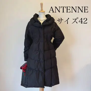 ANTENNE 미실루엣 롱 다운 코트 42 블랙 빅 사이즈