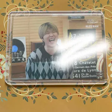 와카이 히로토 사인 포토 카드