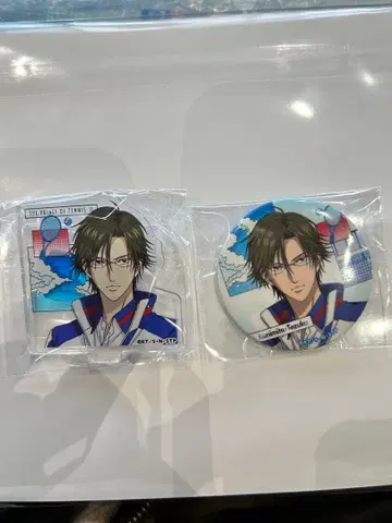 신 테니스의 왕자님 로손 가챠가챠 캔뱃지&아크릴 스탠드 테즈카