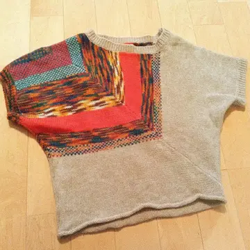 bulle de savon 5부 소매 니트 스웨터