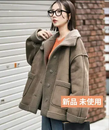 [ 미사용 새상품 ] FREAK'S STORE/프릭스스토어 무스탕 코트