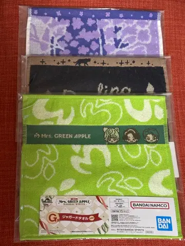 Mrs. GREEN APPLE 제일복권 G상 자카드 타월 3종