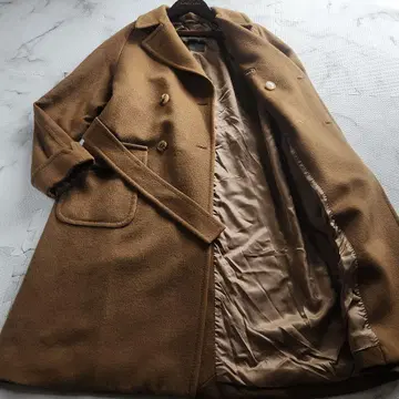 최고급 총 캐시미어 매킨토시 체스터 코트 2way 카멜