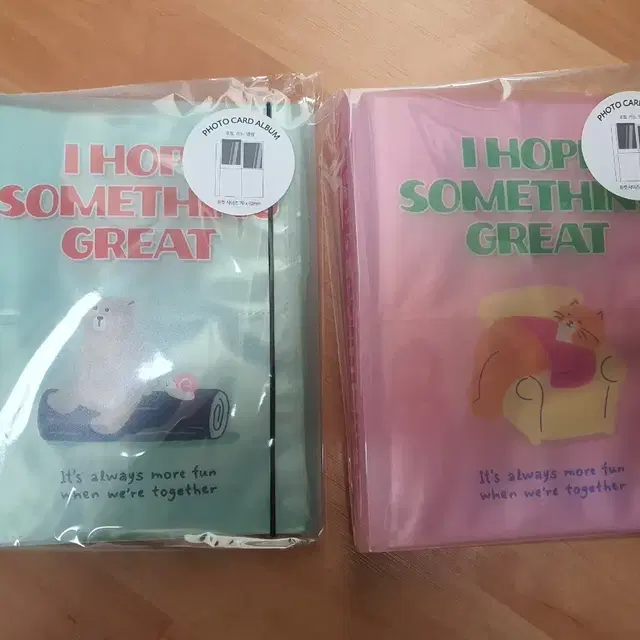 데일리라이크 포토카드 앨범 민트/핑크 새상품