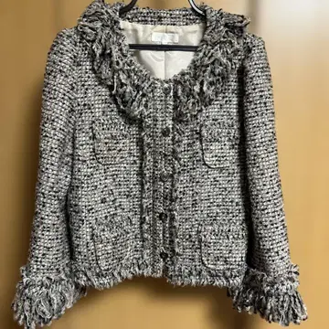 TO BE CHIC 노카라 트위드 자켓 40