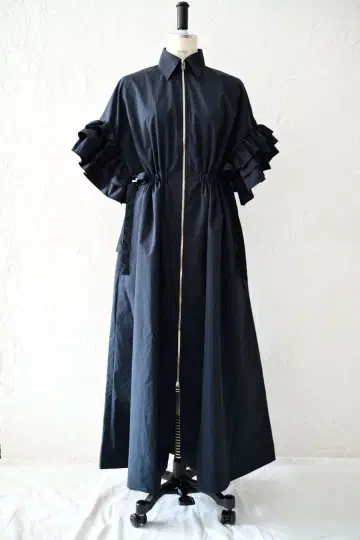 MASAHIRO OKUNO ZIP DRESS 지퍼 드레스 블랙