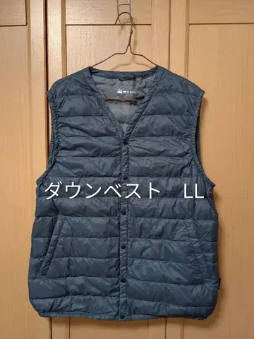 남성용 다운 베스트 LL 사이즈 다운 자켓 이너 다운 겉옷
