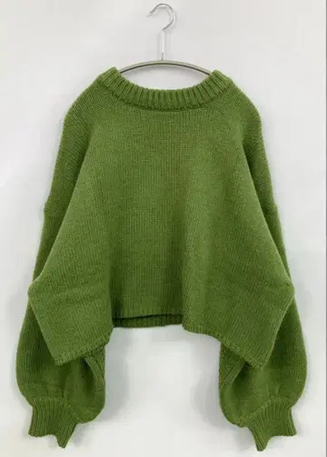 SELECT MOCA 셀렉트모카 디자인 니트 그린 숏 기장 F