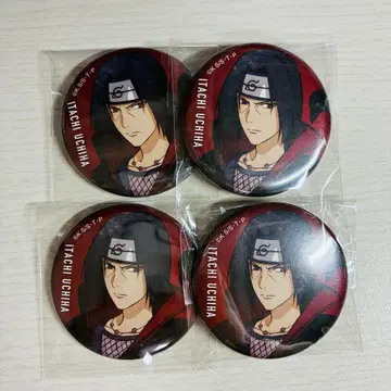 NARUTO 우치하 이타치 베이스야드 20주년 캔뱃지 4개 세트