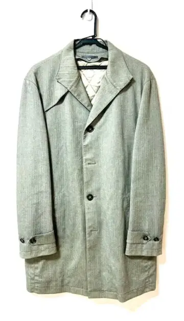 아오야마 양복 스텐카라 코트 그레이 L 비즈니스 출퇴근 클리닝 완료