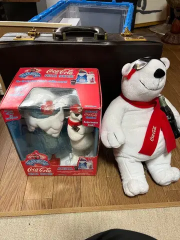 빈티지 코카콜라 프리즈 스테이션 폴라베어 봉제 인형 세트