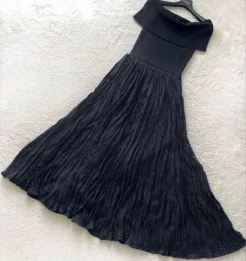 eimy istoire 오프숄더 블랙 롱 원피스