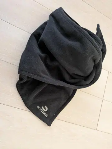 EVOKE 이보크 플리스 넥워머 머플러 블랙 방한 대형