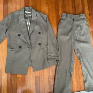 [ 새상품급 ] SIRIN 더블 브레스트 자켓 팬츠 셋업 올리브