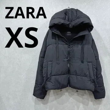 중고 XS [ ZARA / 자라 ] 숏 기장 후드 자켓 블랙