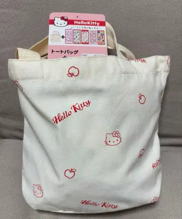 시마무라 해피 백 페이스 타월 키티 산리오 토트백