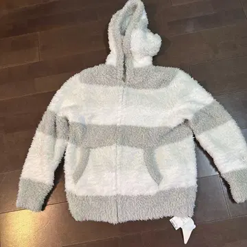 젤라또피케 후드 부착 룸웨어 화이트 그레이