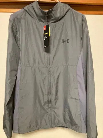 택 포함 미사용 새상품 Under Armour 그레이 후드 부착 자켓