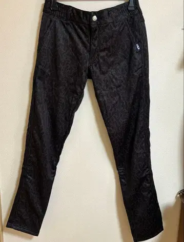 FILA 기하학 패턴 블랙 팬츠 LL 사이즈