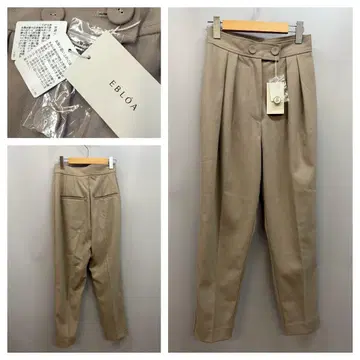 EBLOA 턱 디자인 테이퍼드 팬츠