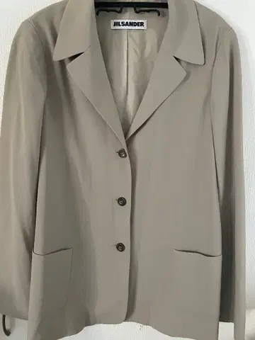 JIL SANDER 베이지 테일러드 자켓
