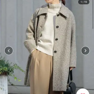 URBAN RESEARCH 루프 헤링본 발라칼라 코트