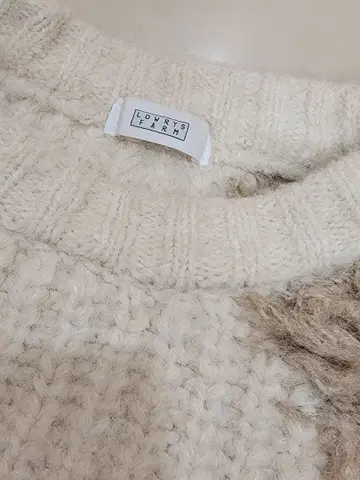 LOWRYS FARM 니트 스웨터 아이보리/베이지