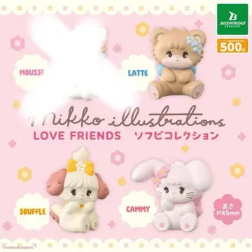 4개 세트 Mikko illustrations Love Friends