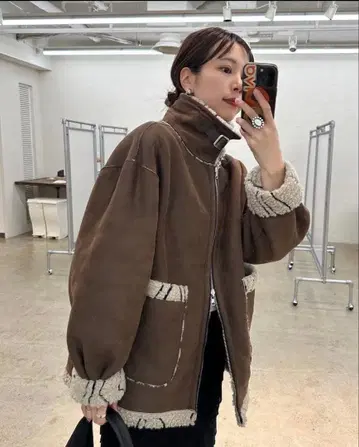 미사용 새상품 택 포함 Kastane 웨이브 보아 플라이트 자켓