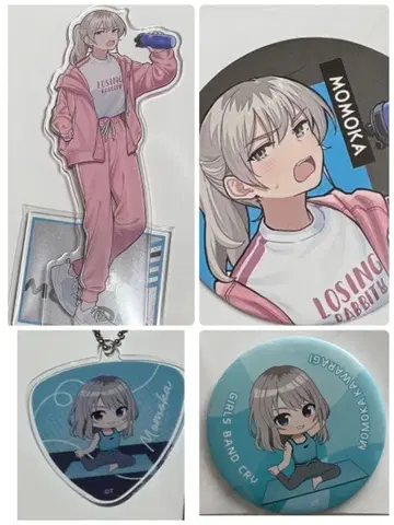 걸즈 밴드 클라이 복권 카와라기 모모카 아크릴 스탠드 캔뱃지 걸클라