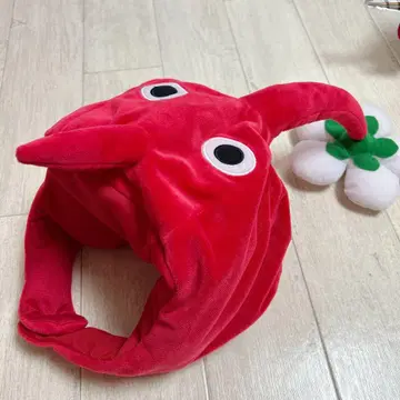 빨간 피크민 모자 피크민