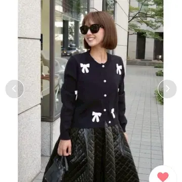 베베드 리본 가디건