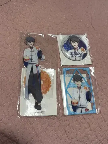 SideM 니기노 히데오 키요켄 아크릴 스탠드 캔뱃지 클리어 카드