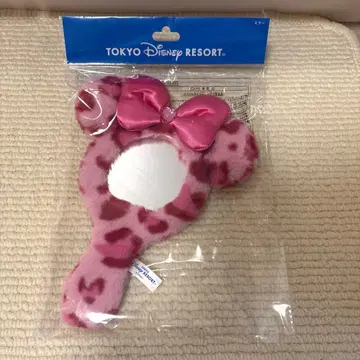 디즈니 리조트 디즈니 레오파드 무늬 거울 미니 핑크 새상품
